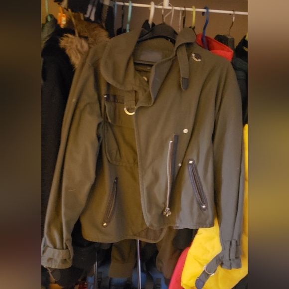 Matty M Jackets & Blazers - Women's Olive Green Jacket